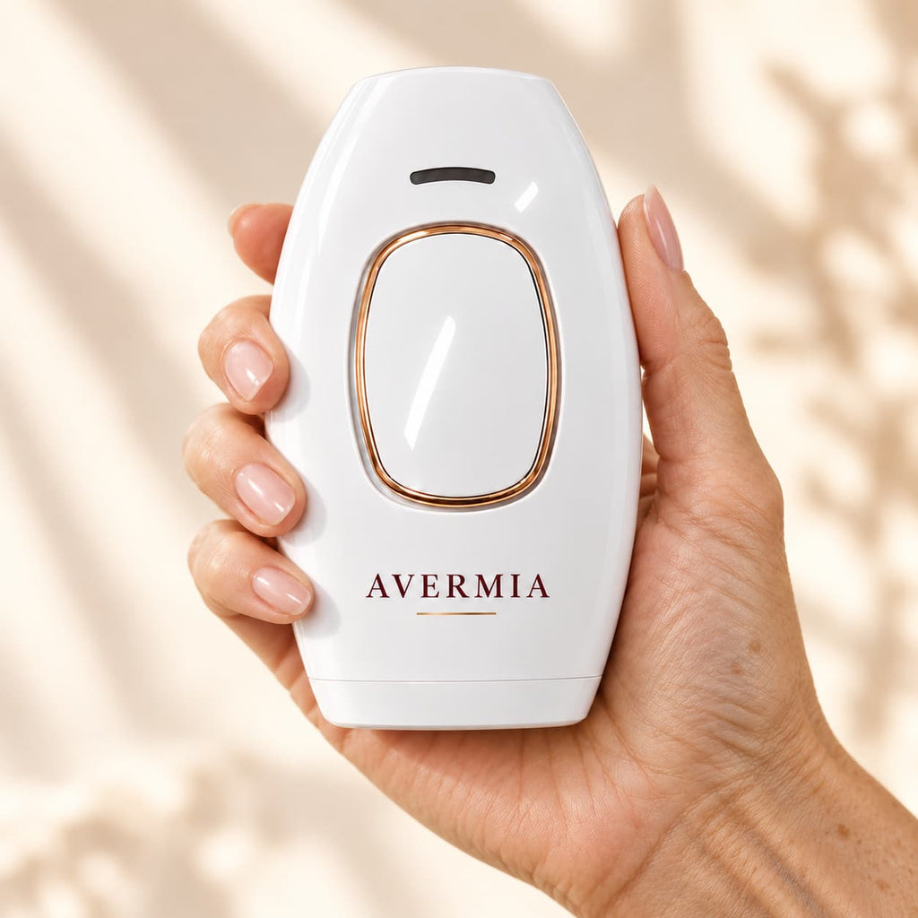 AVERMIA IPL — appareil tenu à la main, visuel illustratif